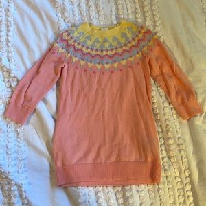 Gap Pink and yellow sweater dress 2T